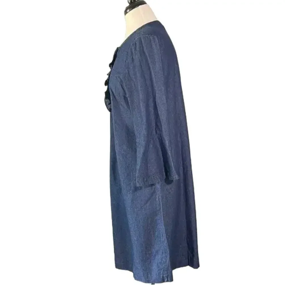 Draper James Blue Long Sleeve Dress- EUC